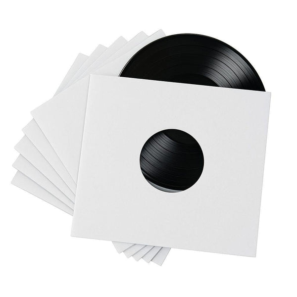 50 - Pack White Paper Vinyl Record Inner Sleeves 12-Inch LP Album